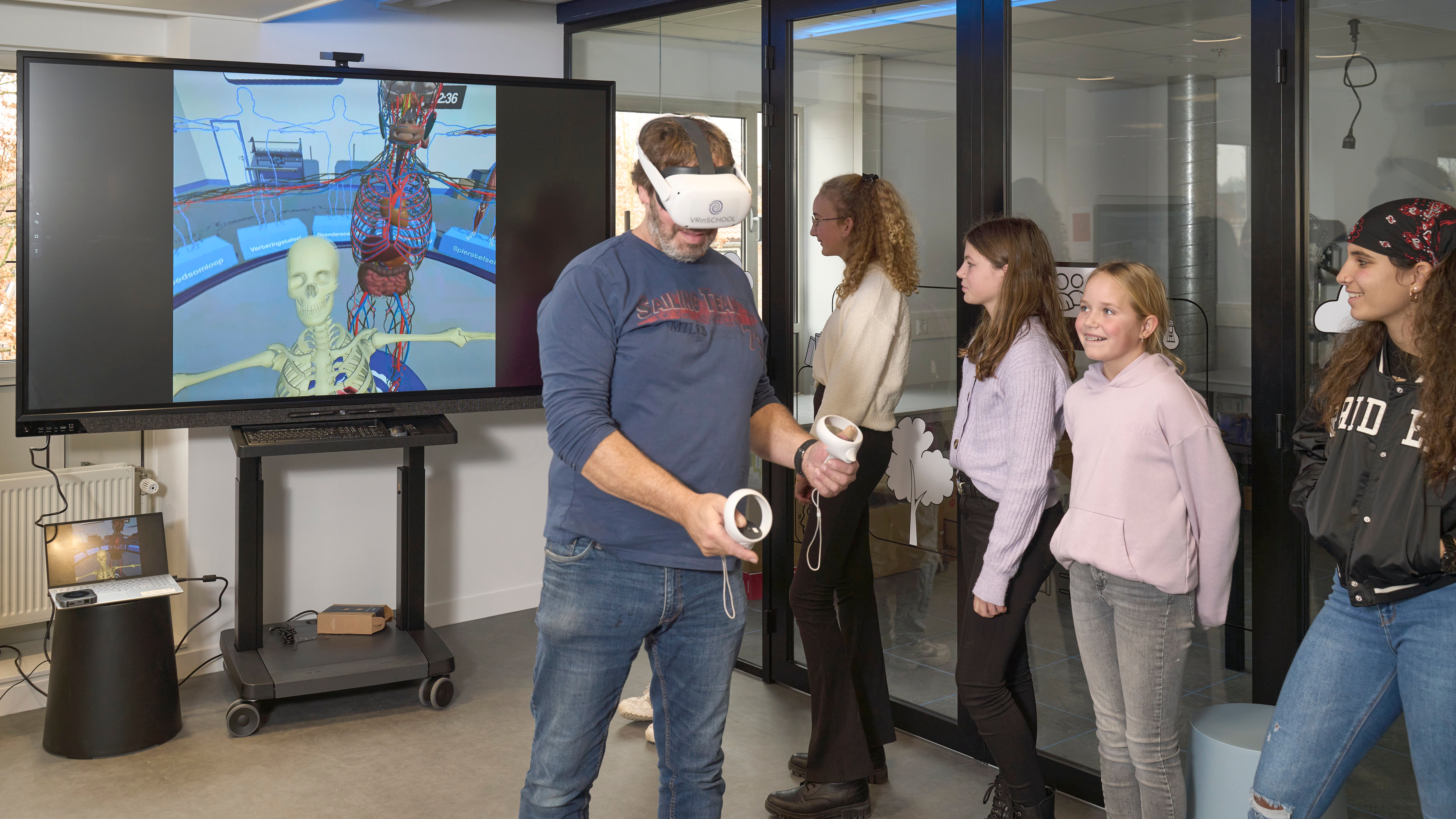 Casten vr bril naar scherm