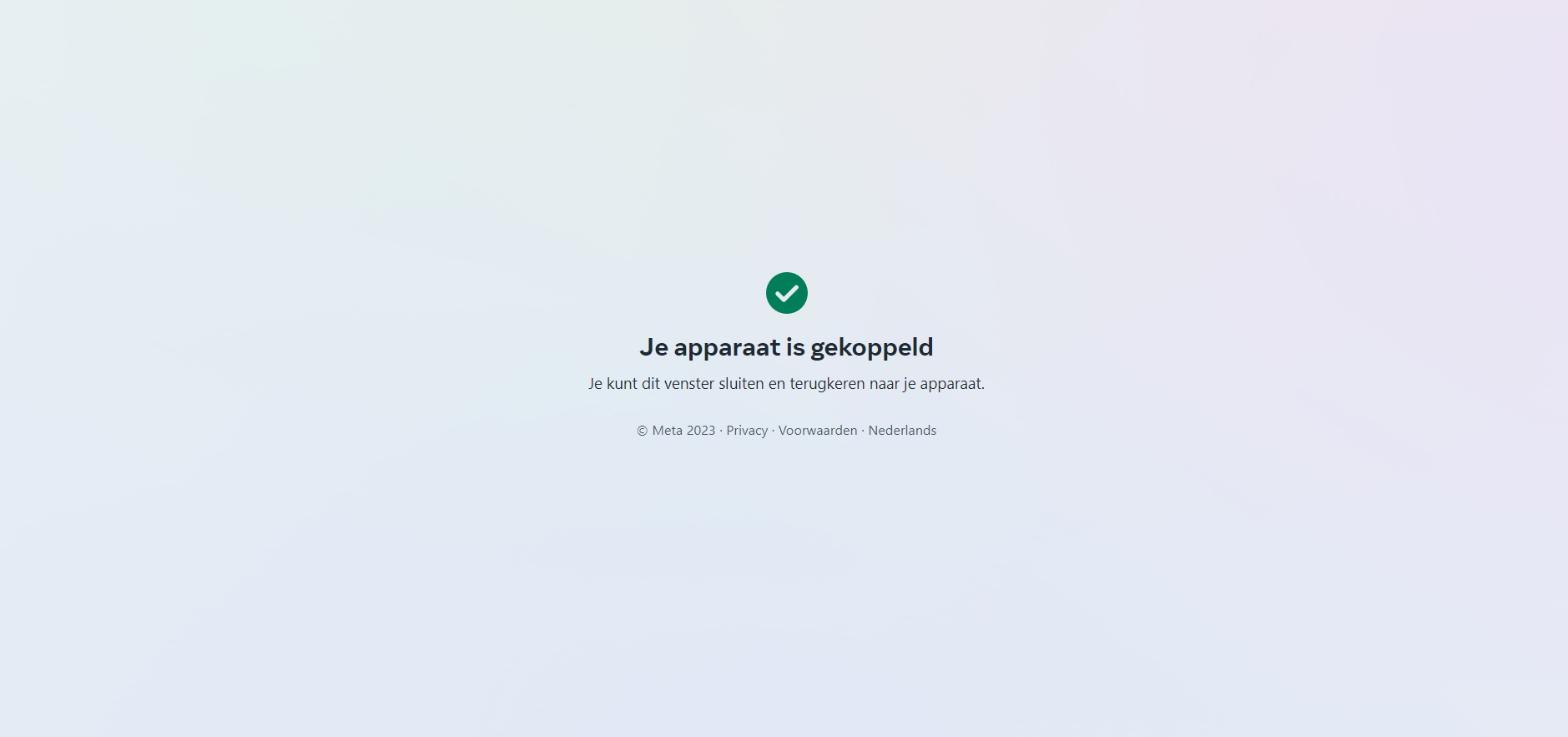 Koppelen gelukt